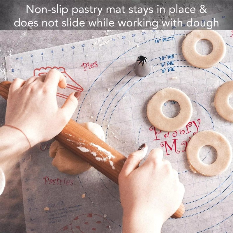 First Dawn Flexible Plastic Pastry Mat 24" x 18" Made