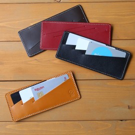 PORCO ROSSO Inner Card Case, Original Tochigi Leather, Made in Japan, Genuine Leather, Camel