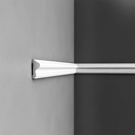 Orac Decor Length: 78", Height: 2-3/8" P8020 Panel Moulding, 2 Pack, White