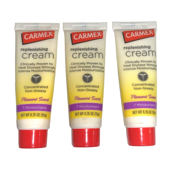 Mini Carmex Replenish Cream 3-Pack Each .35 oz