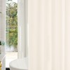 YISURE Beige Cotton Shower Curtain 72x84 Inch, Natural Extra Long