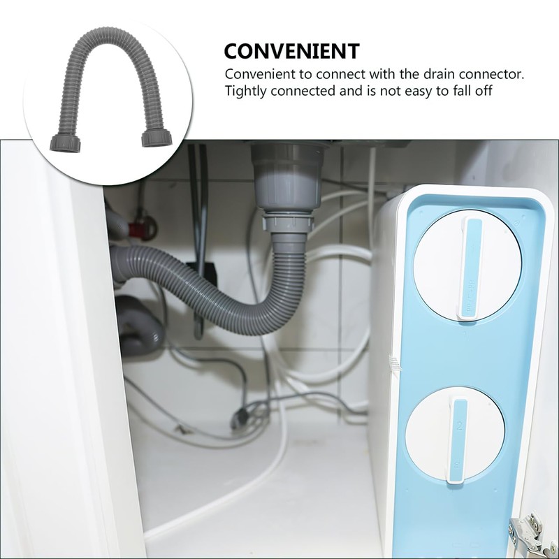 Sink connecting extension drain hose for washing machine water outlet