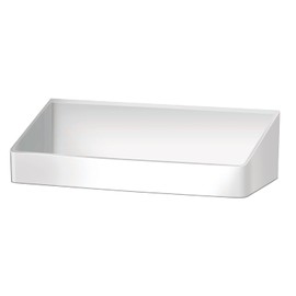 Poze K134101 Kitchen Condiment Rack, Suction Sheet, White