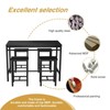 LinkRomat Dining Table Set for 4, 5 Pieces Bar Table