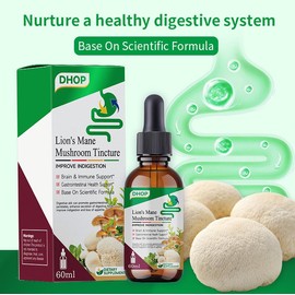 DHOP Natural Gut Wellness & Focus Aid – 60ml Vegan, Non-GMO Supplement for Digestion, Mental Clarity & Daily Vitality