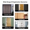 Pocket Door Lock with Key,Privacy Door Hardware Suitable for Bathroom