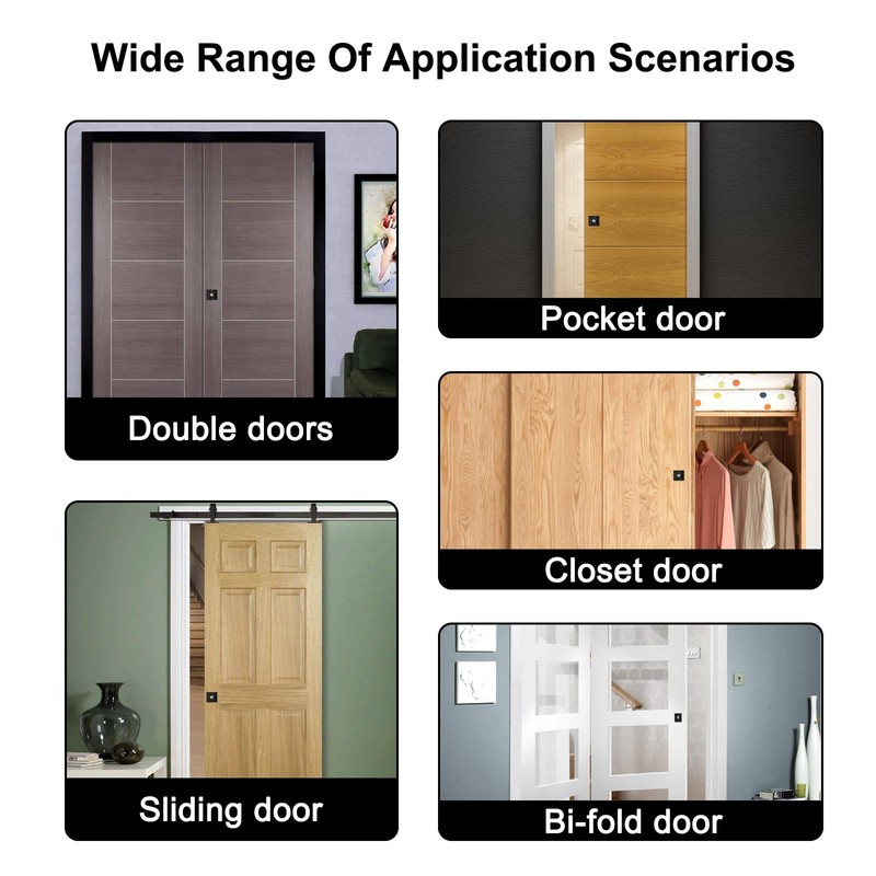 Pocket Door Lock with Key,Privacy Door Hardware Suitable for Bathroom