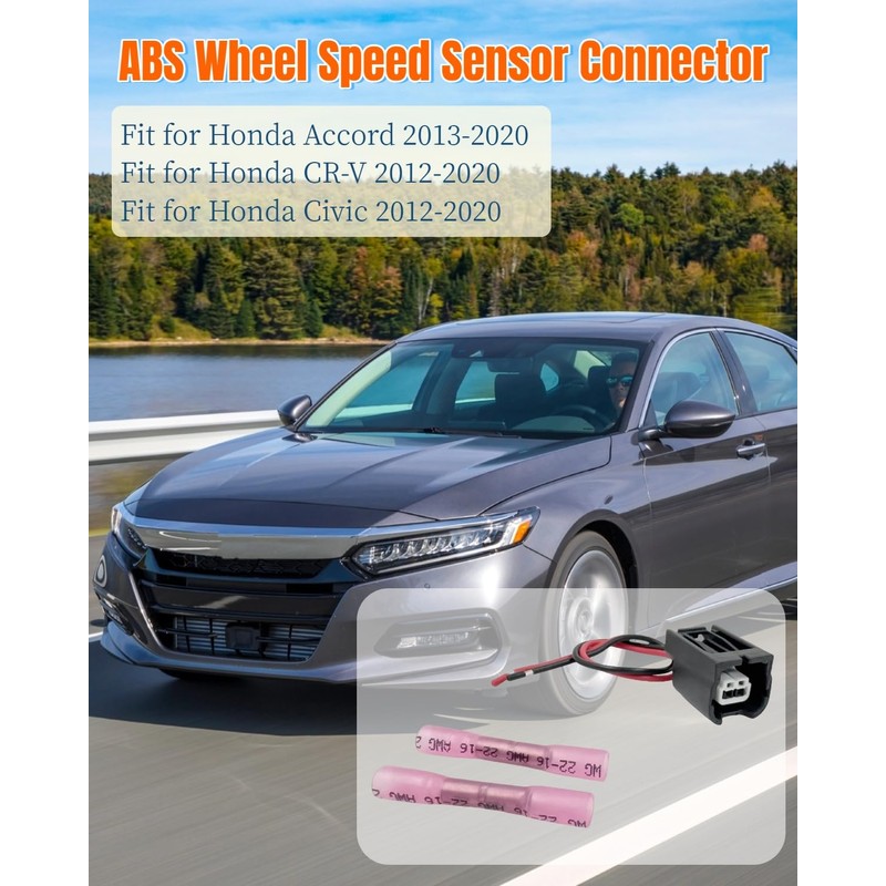 OWNDR 2 Pin ABS Wheel Speed Sensor Connector Pigtail Plug