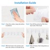 BPTAKOO Adhesive Hooks, Wall Hooks, 4 Packs Practical Clothing &