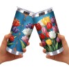 20oz Double Silver Side Tumbler, Hammered Finish Stainless Steelcapacity: 20