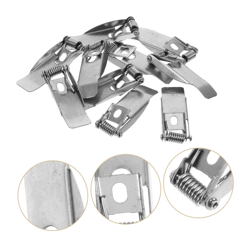 HOMSFOU Pack of 10 Spring Clips for Recessed Lights Ceiling