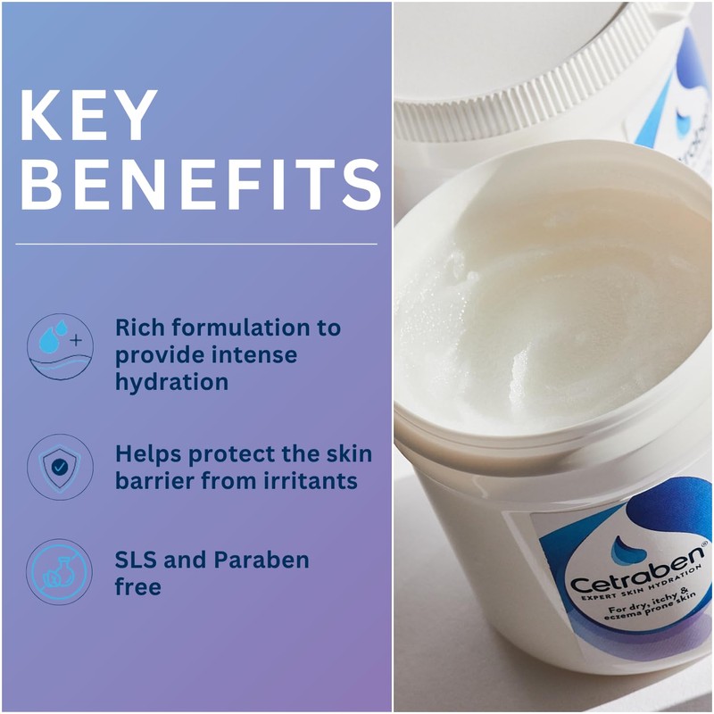 Cetraben Flare Up Overnight Ointment, Relieves Dry, Itchy & Eczema-Prone