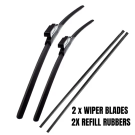 Fits Mercedes GLC 2015-2022 All Season Wiper Blades With Extra Refill Rubber 22" 22" HAS2222TLM