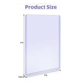 Mlikero Pack of 100 Hard Card Sleeves, Transparent Card Protective Sleeves with UV Protection, Thick Trading Card Sleeves for MTG, Baseball Cards, Sports Cards