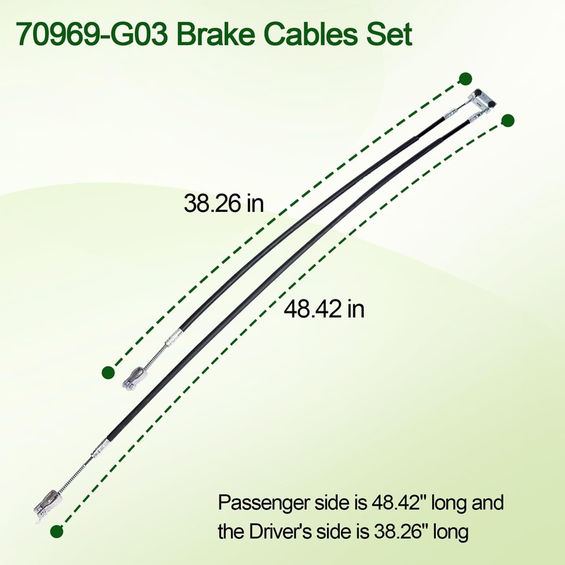 VQQLII Golf Cart Brake Cable Kit for EZGO TXT 1994