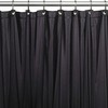 Bath Elements Heavy Duty Magnetized Shower Curtain Liner(Black)
