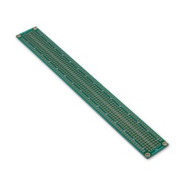 SchmalzTech Double Sided ENIG Protoboard, Solderable Breadboard, Electronic Circuit Board for DIY Prototype Circuit, FR4, Plated Through Hole Solder Prototype Board, ST-PROTO-1-8 (1" x 8")