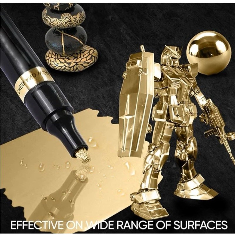 ZOET 2 SETS Liquid Gold Marker Paint Pens Outline/Fill Paper
