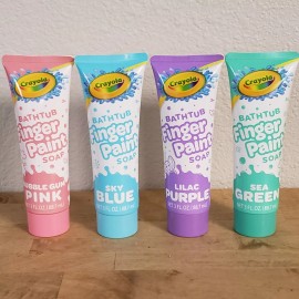 crayola New Crayola bath tub finger paint Soap, Great Xmas Stocking Stuffers, 4 Ea.