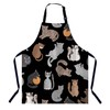 BGBDEIA Cats Apron Adjustable Neck Bib Apron for Men Women,Suitable for Kitchen Cooking Waitress Chef Apron
