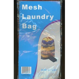 HomeBee Laundry Bag Large  Mesh  23" x 28" (1 load) Drawstring Top Blue Color in U.S. PB