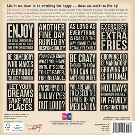 2021 Words to Live by Mini Calendar