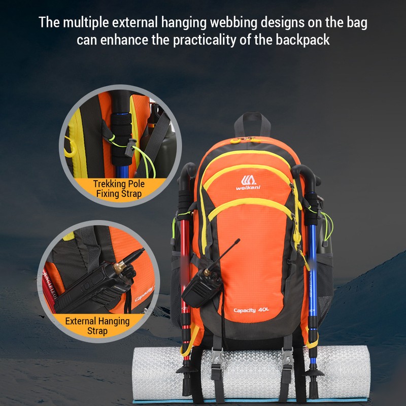Hiking Backpack 40L Waterproof Outdoor Travel Daypack Camping Backpack for