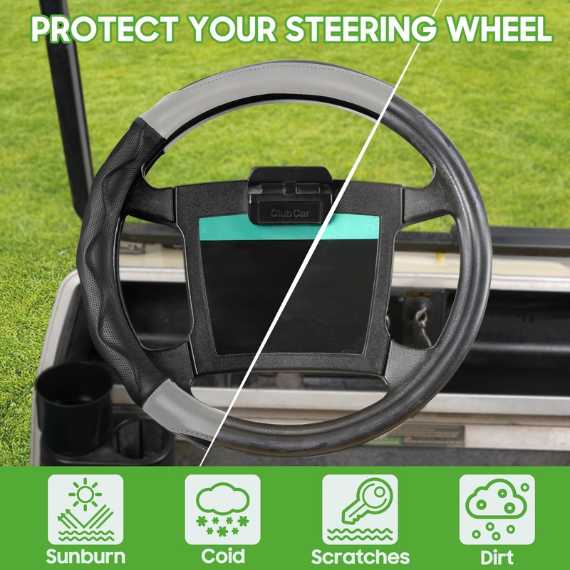 10L0L Golf Cart Steering Wheel Cover for Yamaha G29 and