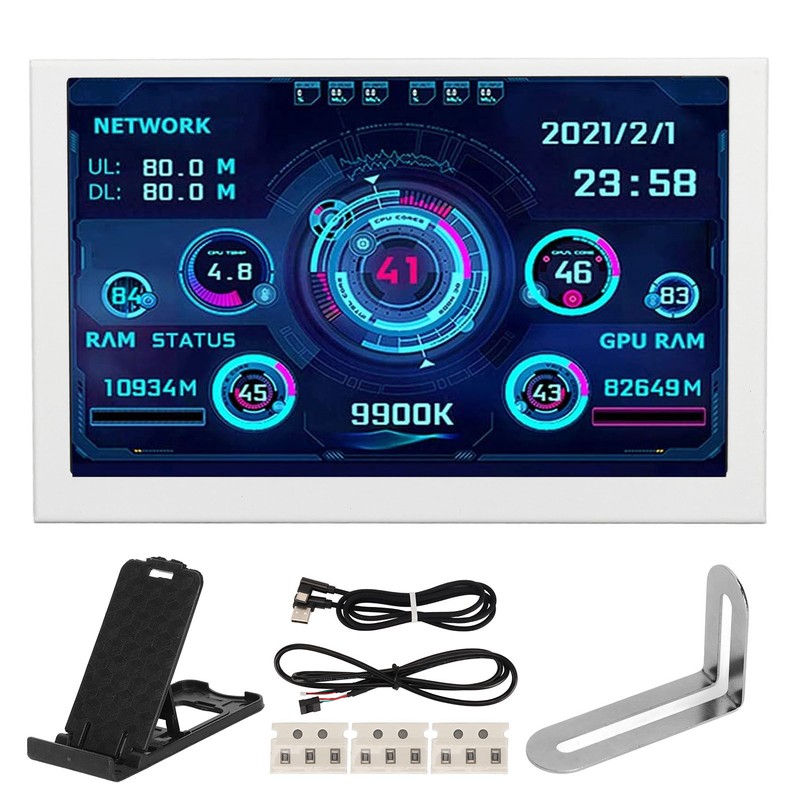 5in Computer Temp Monitor USB Mini Screen for AIDA64 PC