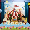 QUERICKY 4 Pack Circus Theme Tablecloths, 51x87'' Carnival Plastic Disposable