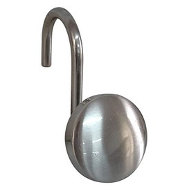Elegant Home Fashions EHF Shower Curtain Hooks, Chrome 12 Count
