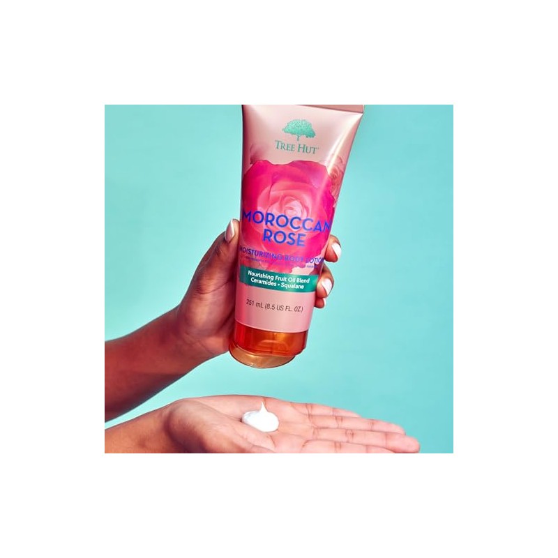 Tree Hut Moisturizing Body Lotion Moroccan Rose 8.5 oz