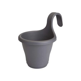 Elho Corsica Easy Hanging Basket (Single) - Dia. 19 cm x 27 cm - Charcoal Grey - 380497