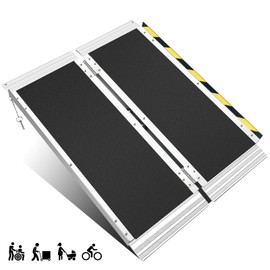 Wheelchair ramp 3FT, Lightweight, Foldable and Portable, can be Used for Wheelchair ramps, Motorcycle ramps, Stair Step ramps, and Boarding and alighting ramps