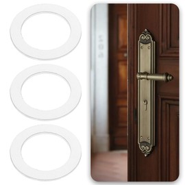 ECSiNG 20pcs Metal Gasket Knob Handle Spindle Washers 19x13x0.75mm Suitable for Old Door Knob Spindle Knob Handle Lever Sliver