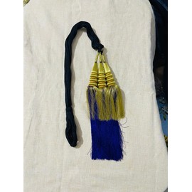 Women's Parandi Traditional Hair Accessory Braid Tassles/Hair Extension/Choti For wedding Long Straight Hair Style/Patiala Shahi Paranda (Navy Blue)