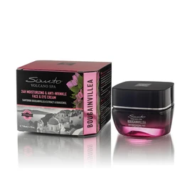 Santo Volcano Spa Bougainvillea 24H Feuchtigkeits- und Anti-Falten Gesichts- und Augencreme, 50ml, mit Bougainvillea-Extrakt