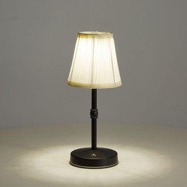 eypid Mini Cordless Lamp,2000mAh Battery Operated Lamp,2 Level of Brightness Wireless Black Lamp,5W Led Rechargeable Lamp,Small Cordless Lamps for Table,Nightstand,Kitchen,Decor (Black, H 11.4")