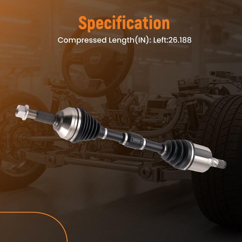 Front Left CV Axle Shaft Assembly for Nissan Altima