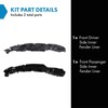 TRQ TRQ Front Inner Fender Liner Set Compatible with 1996-1998