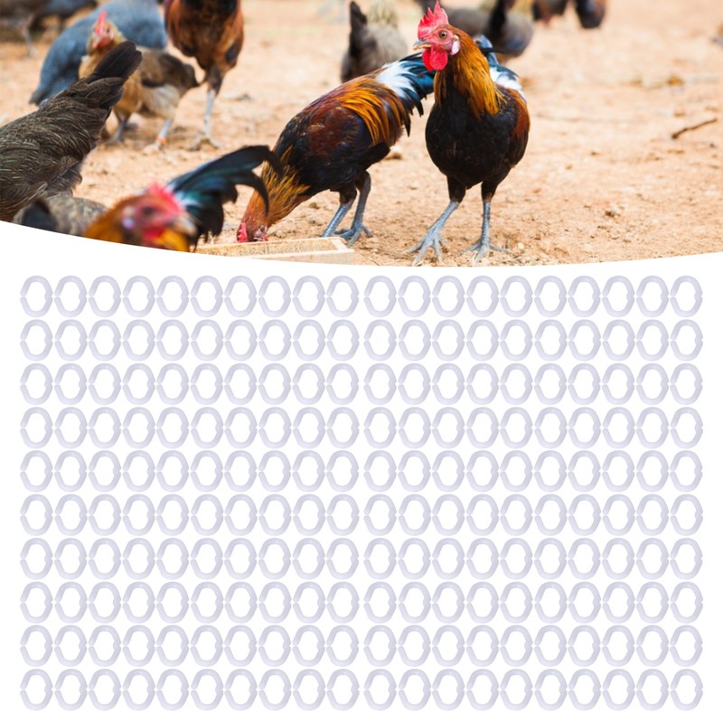 200PCS PP Plastic Chicken Beak Clasps Reusable Rooster Mouth Snap