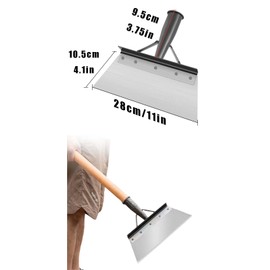 tintoke GardenScraperShovel,27×10.5cm ScraperShovel,Multi-Functional GardenCleaningShovel,OutdoorGarden CleaningShovel,Outdoor GardenCleaning Flat Shove,for Digging,Weeding,Snow Shoveling,etc