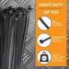 GTSE 14 Inch Black Heavy Duty Zip Ties, 100 Pack,