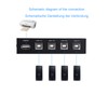 Sienoc USB 2.0 4 Port Manual Sharing Switch Box