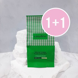 1+1 Easydew Glow Balm Cover Pact Refill 19g Semi Glow Pact / 1+1 이지듀 글로우밤 커버 팩트 리필 19g 세미 글로우팩트