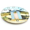 Carousel Home and Gifts Nautical Wooden Wall Clock Beach Hut