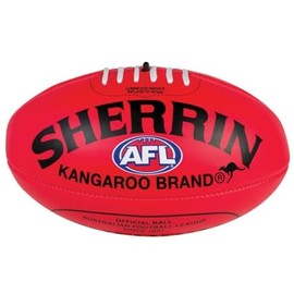 Sherrin AFL Super Soft Touch Football, Red, Size 3