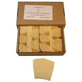 500 Paper Coin Envelopes Tan/Kraft