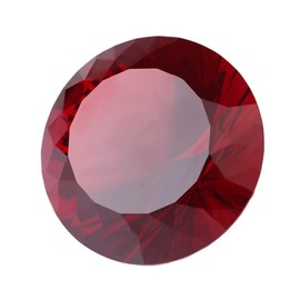 Red Crystal Glass Diamond Shaped Ruby Jewel Paperweight, Big 80mm Gift Decoration Idea For Christmas