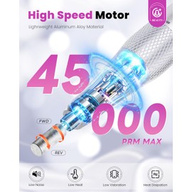 CozyZen Cordless Electric Nail Drill, 45000 RPM Rechargeable Diamond E-File, Portable & Low Noise for Acrylic/Gel Nails, Manicure & Pedicure - Professional & Home Use